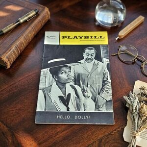 Hello Dolly! Playbill 1967 Pearl Bailey Cab Calloway Morgan Freeman Debut